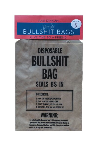 Disposable Bullshit Bag - pck of 5