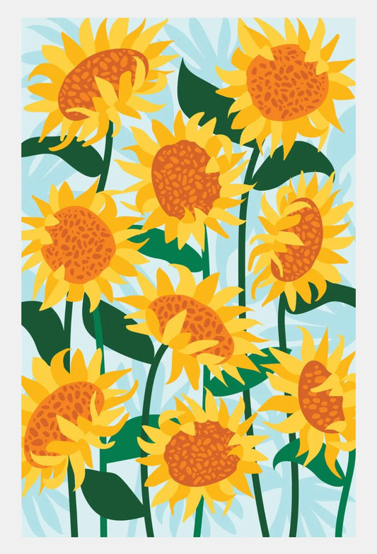 Sunflower Kitchen Cotton tea towel