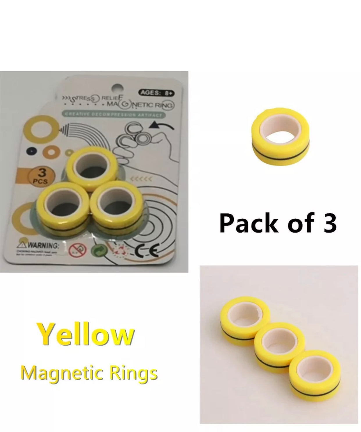 Magnetic RIng Fidget ToySpinner Autism Sensory