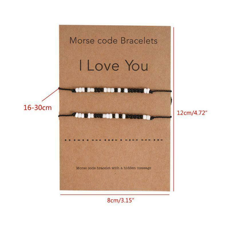 I LOVE YOU Morse Code Bracelet